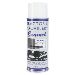 The AGCO Vintage Ferguson Grey 400ml Aerosol (3931928M7) is a can of spray paint perfect for metal surfaces. Manufactured by Harry Ferguson Ltd, this quick-drying touch-up enamel ensures easy and efficient use.