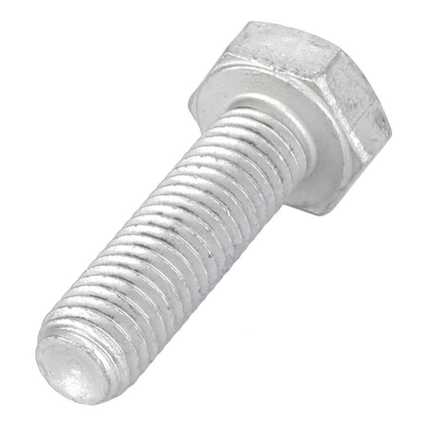 A close-up of an AGCO Hexagonal Head Bolt (3001429X1) resting on a pristine white background.