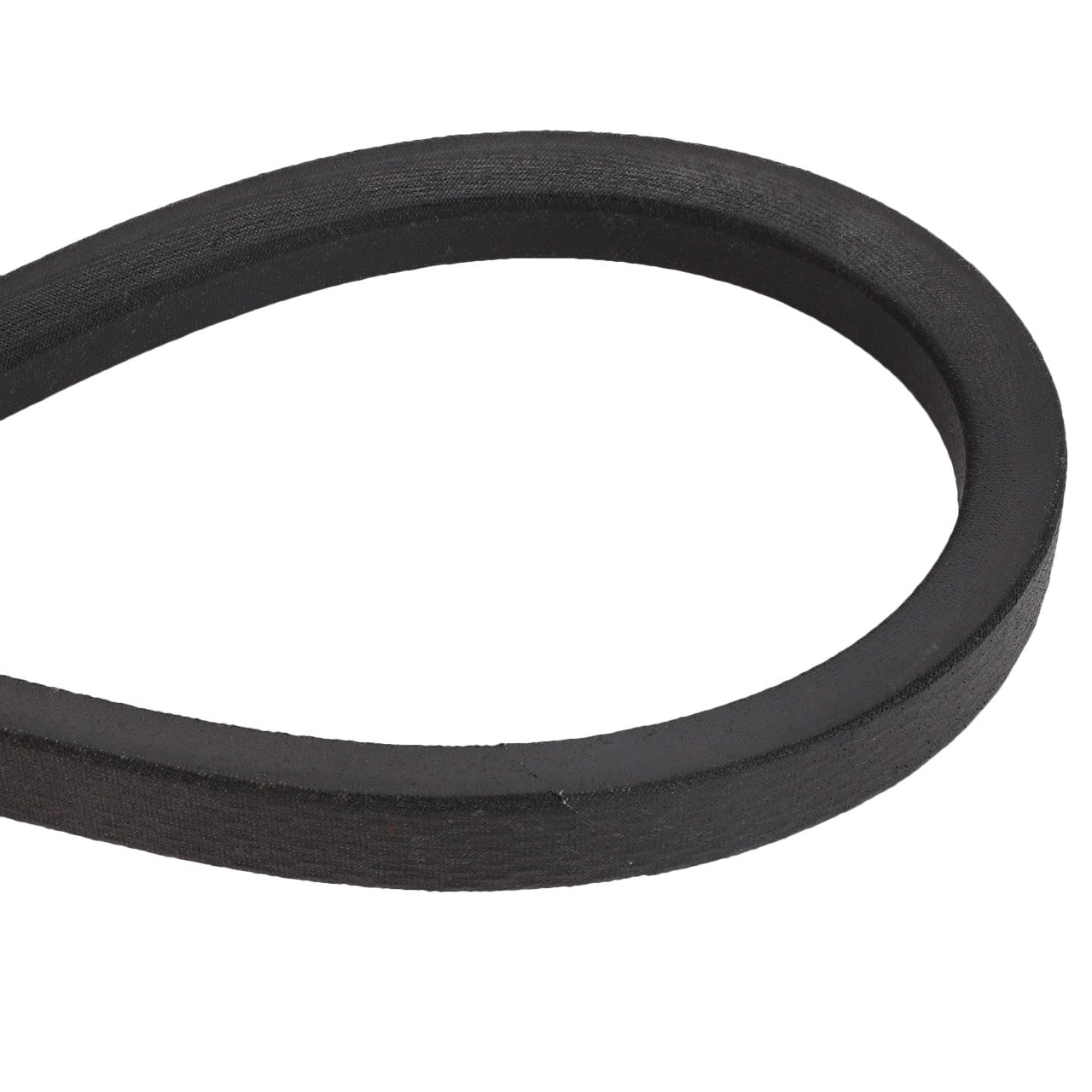 A black rubber V-belt with a smooth surface, coiled into a loop. Product Name: AGCO | Belt - 112366410100 by Brand: AGCO. No current product description available.