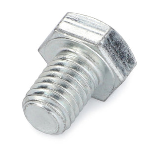 A detailed close-up image of the AGCO Hex Cap Screw - La16055221, featuring a precisely threaded metal shaft.