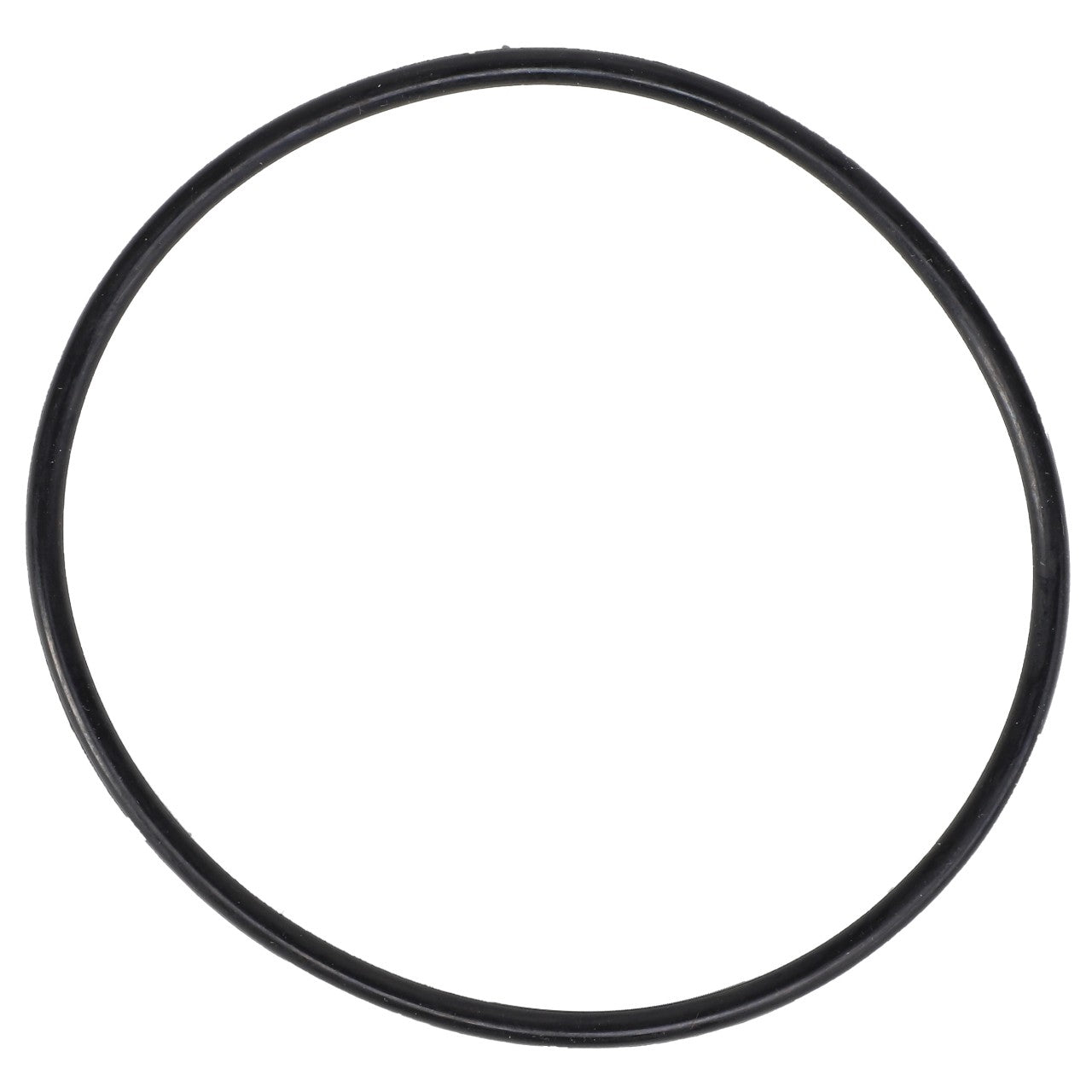 A black circular rubber O-ring, identified as AGCO | O-RING - AG610748 from the brand AGCO, sits on a white background. No further specifications are available.