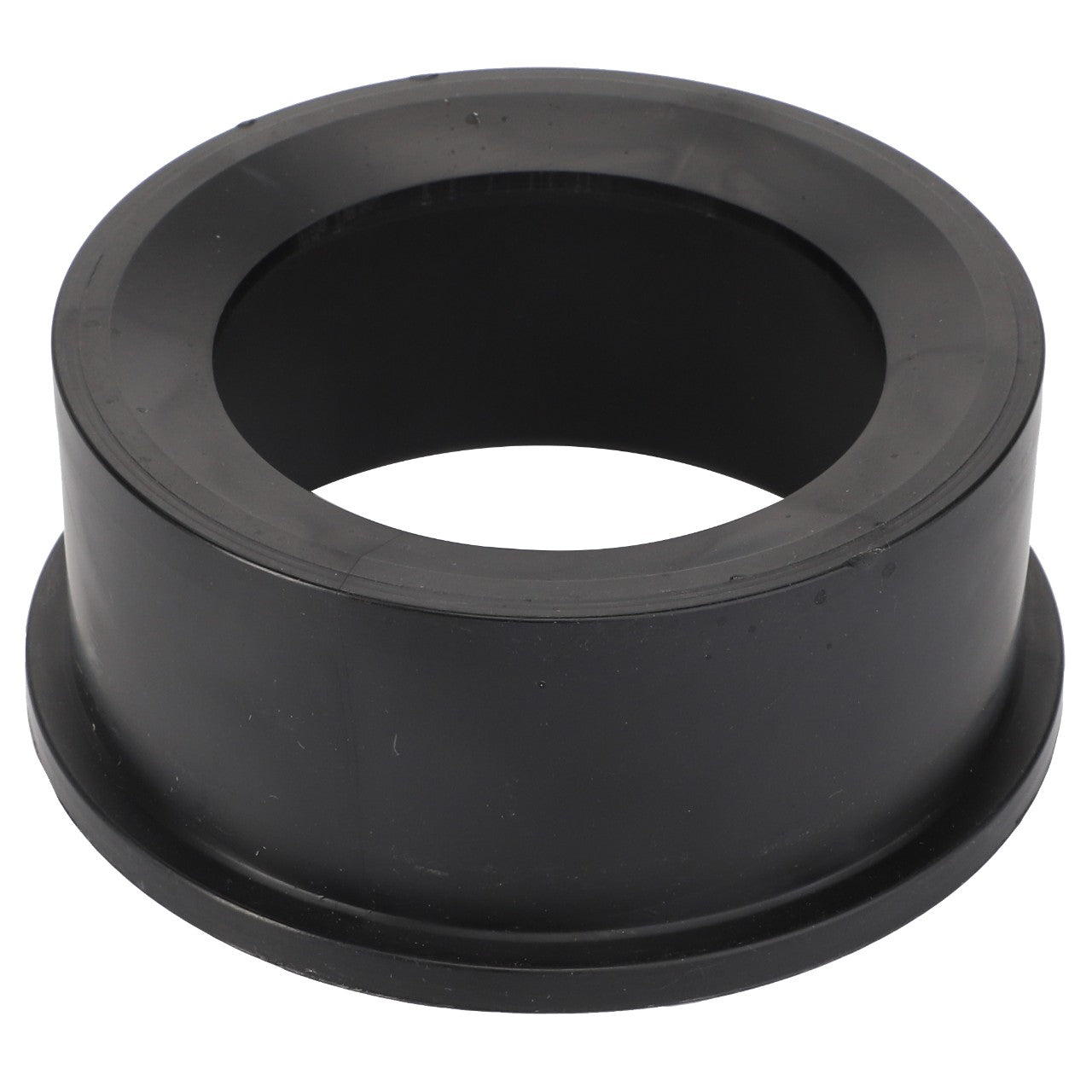 An AGCO Air Duct Adapter (model Acw0791030), characterized by its black cylindrical rubber design with a flanged edge and a central hollow core. No current product description information is available.