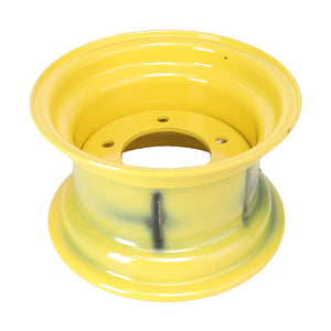 The AGCO | Wheel - Sn2390 is a yellow metallic cylindrical wheel rim that features multiple holes around the center. No current product description is available from AGCO.