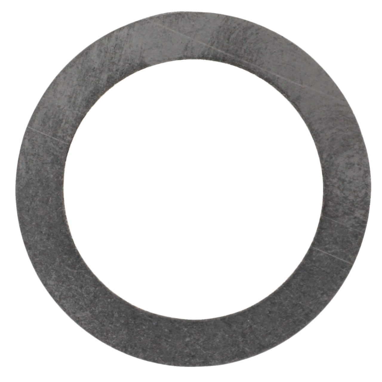 A flat, gray AGCO Adjusting Washer (Fel116014) with a circular hole in the center, viewed from above against a white background. No Current Product Description Available.