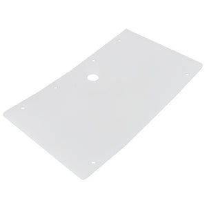 The AGCO | TARGET - ACW0859200 is a flat, rectangular white plastic sheet with a small central hole and four smaller holes near each corner.