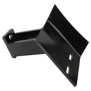 Product Name: AGCO | Bracket, Right Hand - Acp0018860
Brand Name: AGCO

Description: A black metal bracket with a flat base and two mounting holes.