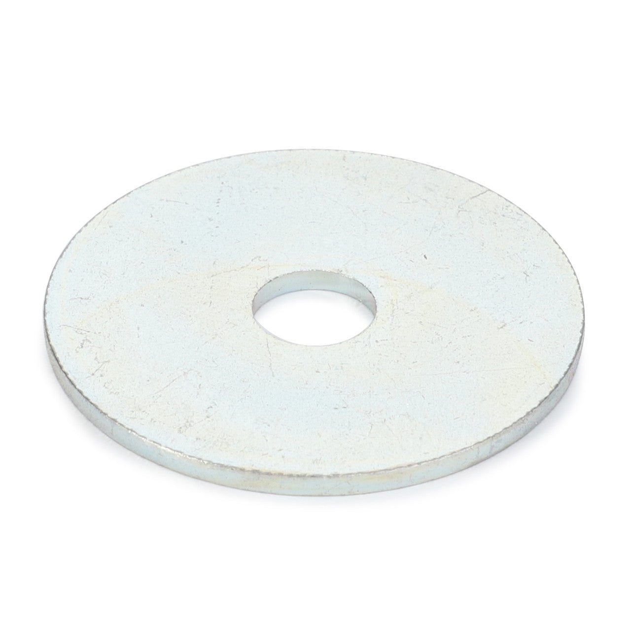 A flat, circular metal washer with a central hole, identified as AGCO | WASHER - D20400410 by the brand AGCO, is set against a plain white background.