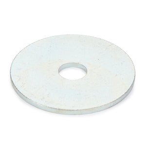 A flat, circular metal washer with a central hole, identified as AGCO | WASHER - D20400410 by the brand AGCO, is set against a plain white background.