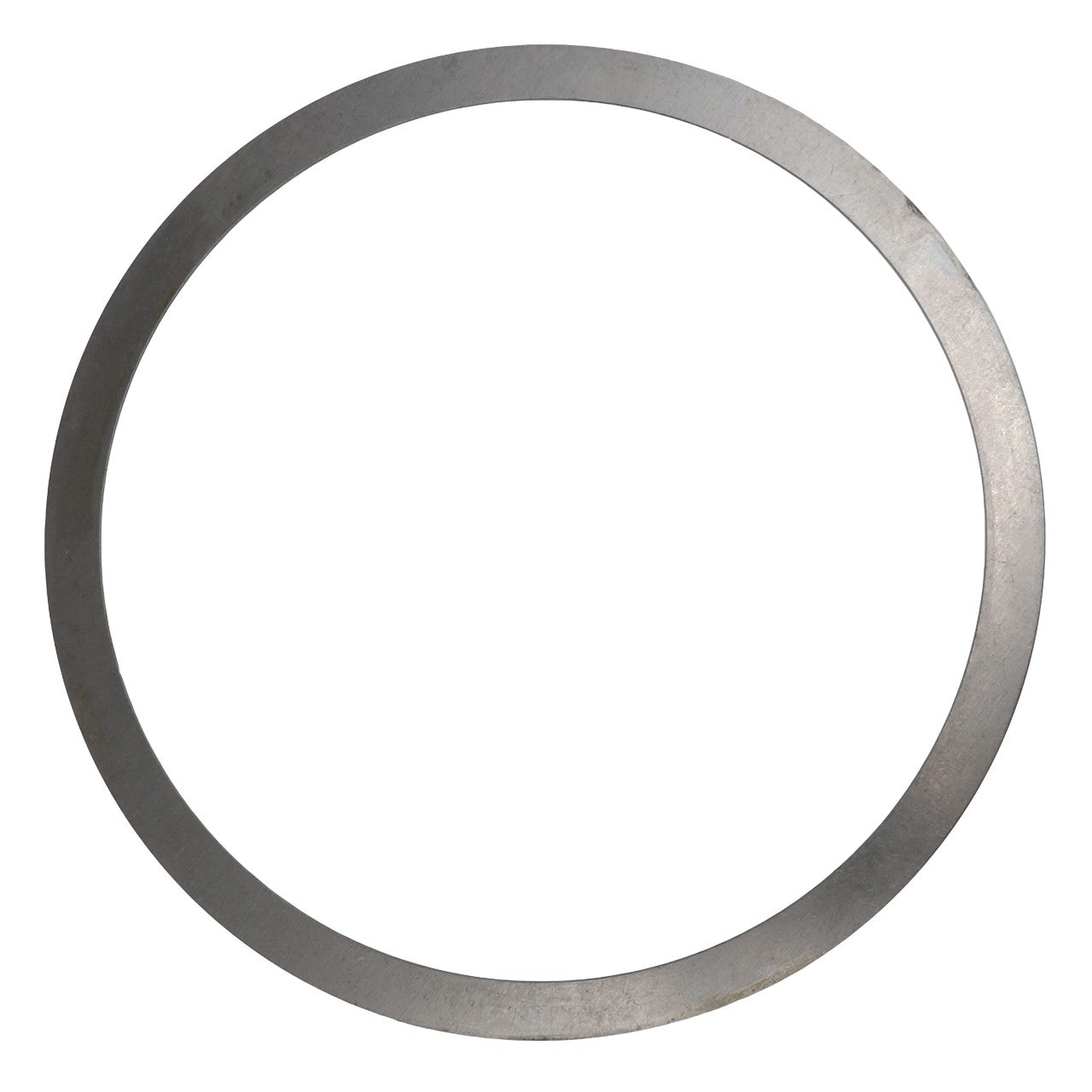 A metallic circular washer with a smooth surface against a white background: AGCO | SHIM - F835300020580 by AGCO. No current product description information is available.