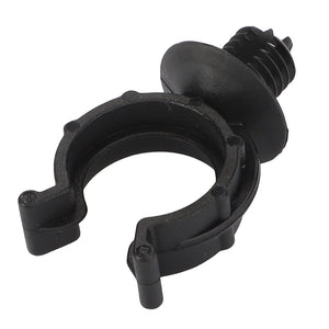 A black plastic AGCO clip fastener (Acp0675040) with a screw attached, offering a secure and durable solution. Currently, no detailed product description is available for this versatile accessory from the AGCO brand.