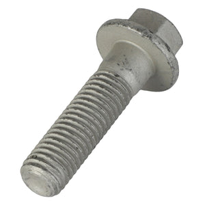 Close-up image of an AGCO Hexagon Flange Bolt - 3009223X1, featuring a metallic bolt with a threaded shaft and hexagonal head, lying on its side against a plain white background. No current product description available.