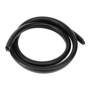 The AGCO | MOULDING - AL5022053 by AGCO is a coiled black cable sleeve designed to organize and protect wires, offering a neat solution for tangled cables.