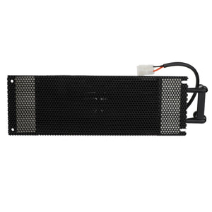 Product Description: The AGCO | Block - Acw013145A is a rectangular electronic component featuring a perforated black metal cover. It includes wiring on the upper right and two mounting holes on the left side. Currently, no additional product description is available for this item.