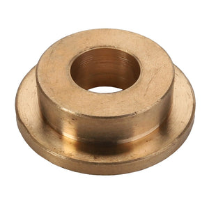 The AGCO | BUSH - AL60103772 by AGCO is a metal bushing featuring a flat circular base and a cylindrical extension, meticulously designed with a central hole.