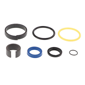 A collection of seven assorted rubber and plastic O-rings and gaskets of various sizes and colors laid out on a white background. No current product description available for the AGCO | Seals Kit - 113150M1 by AGCO.