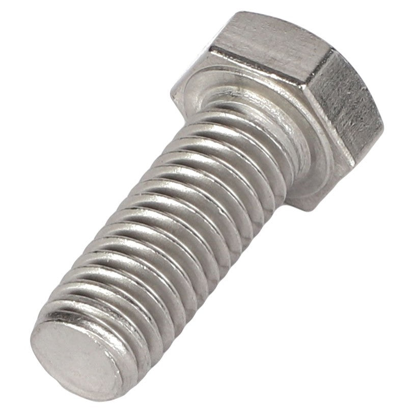 A close-up image of the AGCO Hexagonal Head Bolt - AG562048, featuring clearly visible threads and a hexagonal head. Currently, no additional product description information is available for this item. 
