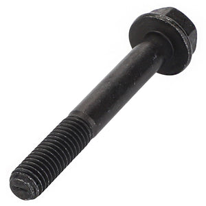 A close-up image of the AGCO Hexagon Flange Bolt - Acw0775890, featuring its black threaded end and washer head.