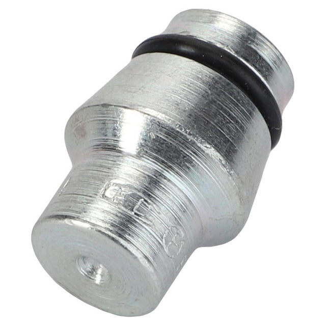 The AGCO | O-Ring Plug - Acw2861820 is a cylindrical metallic connector featuring a black O-ring around its circumference. Currently, no detailed product description information is available.