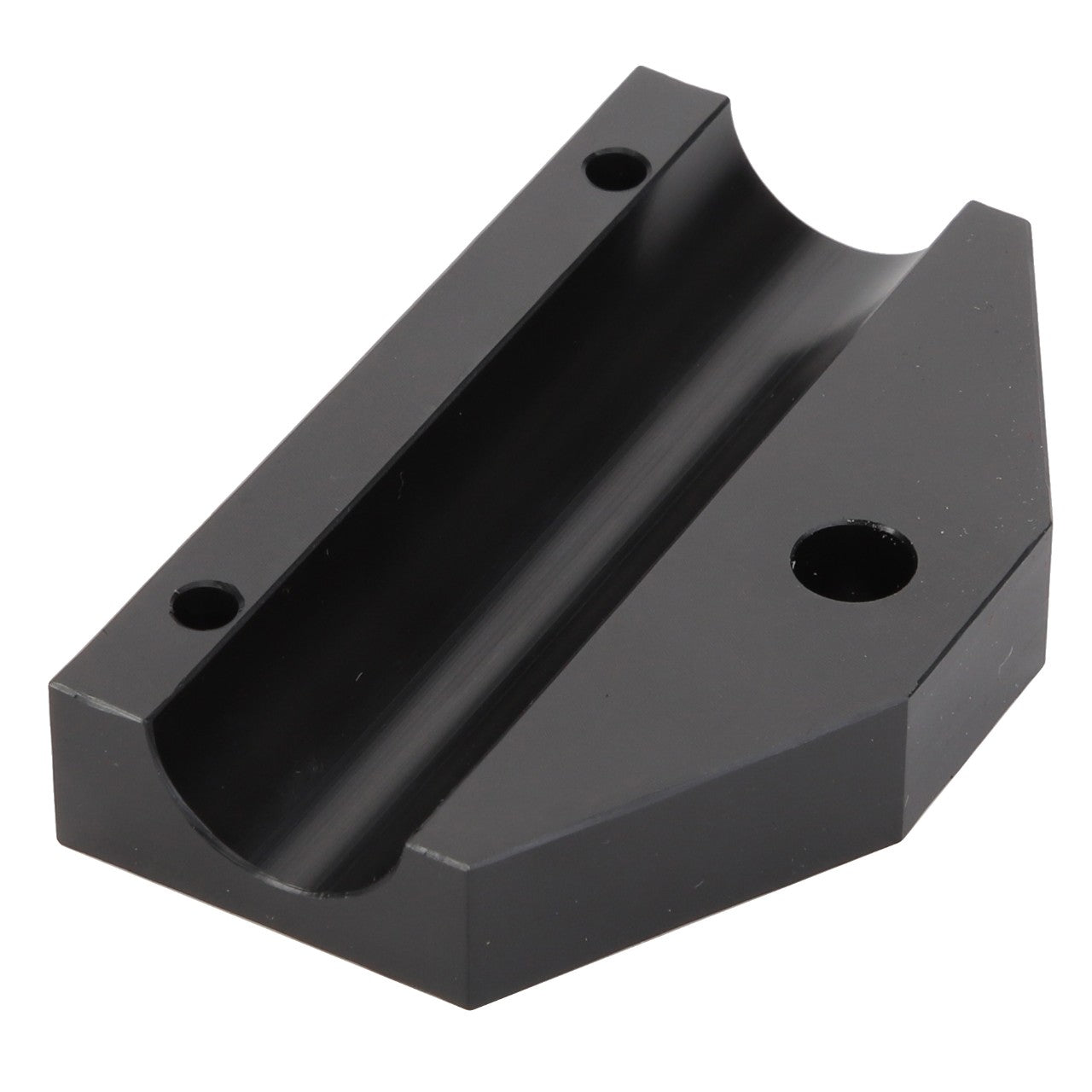 Product Name: AGCO | Bracket - Acw1758530
Description: A black, rectangular metal piece with a grooved center and three circular holes. Currently, no additional product description information is available.
Brand Name: AGCO