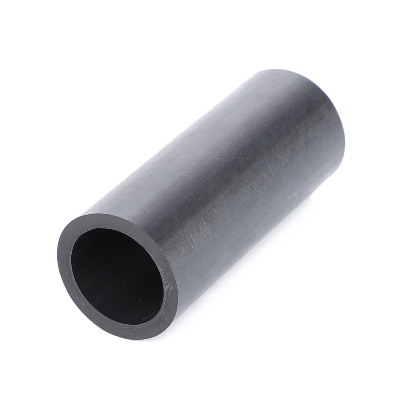 A cylindrical black rubber tubing with a hollow center, designed for leak-free operation in Massey Ferguson models, placed on a white background. The product is identified as AGCO | Fuel Line - 4272567M2 by the brand AGCO.