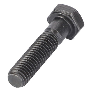 A close-up image of an AGCO Hex Cap Screw - Va020786, featuring a metal hexagonal head and threading along its shaft, used for fastening materials together. No current product description available.