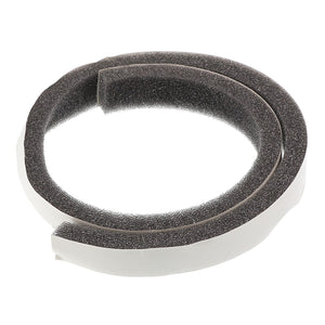 Introducing the AGCO | Door Seal - Acx0149450: A coiled strip of gray foam with adhesive backing, offering versatile usage for various applications.