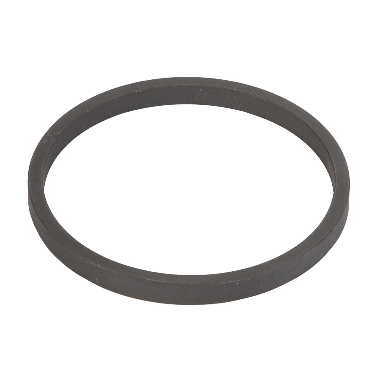 A round, flat, black AGCO Spacer - Acw1729530 set against a pristine white background.