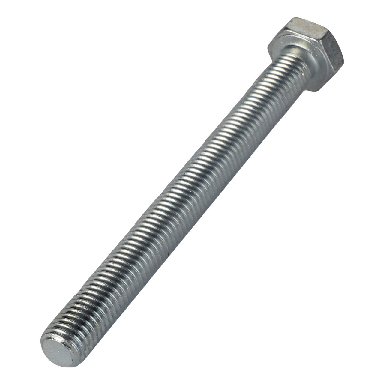 The AGCO HEXAGONAL HEAD BOLT - 0901-22-23-00 is a metal hex bolt featuring a threaded shaft and a hexagonal head, commonly used in construction and mechanical assemblies. Note that no additional product description information is currently available.