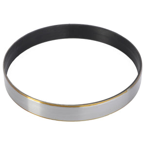 AGCO | Bush - 3429168M1 by AGCO is a circular metal ring featuring a smooth, reflective outer surface and a dark inner surface, designed to fit specific Massey Ferguson models seamlessly.