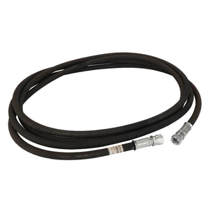 A coiled black hydraulic hose with metal fittings on both ends, branded as AGCO and identified by the product code Acp0015900. No current product description available.