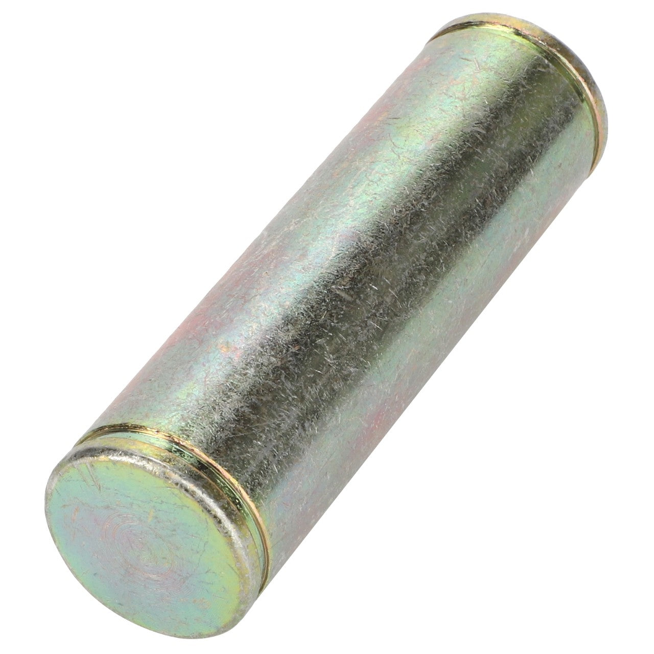 An AGCO | Bolt - Fel153426, a cylindrical metallic object with rounded ends and a uniform shape throughout, exhibiting a slightly weathered surface. No current product description available for this item.