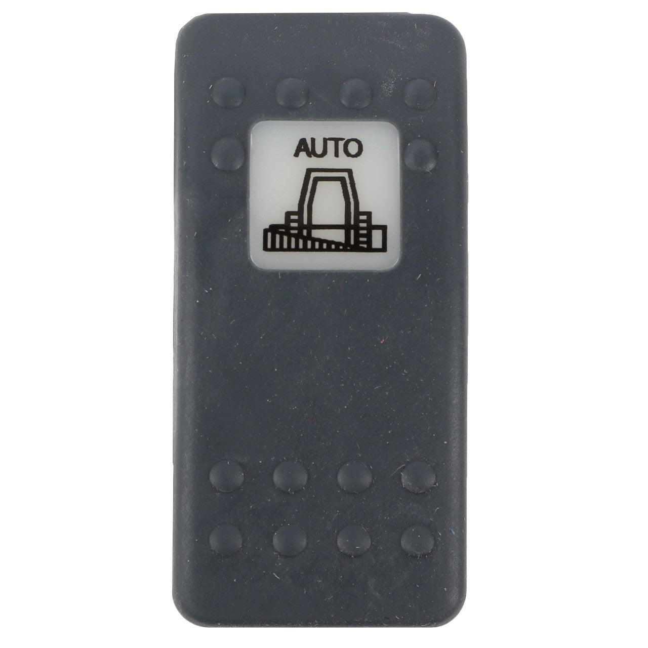 Close-up of the AGCO | SWITCH - D45050032, a black rectangular button labeled "AUTO" above a window control icon, typically found in a vehicle's power window system. No information available on other functionalities.