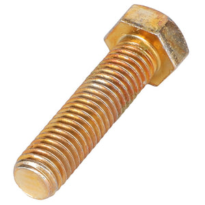 Close-up image of the AGCO Hexagonal Head Bolt - Acp0002790, featuring a golden threaded shaft and a hexagonal head. No current product description available.