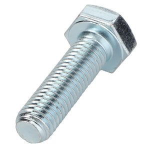 A close-up image of the AGCO | HEXAGONAL HEAD BOLT - 0901-21-11-00, featuring a metallic finish with a threaded shaft and a hexagonal head. No current product description information is available.