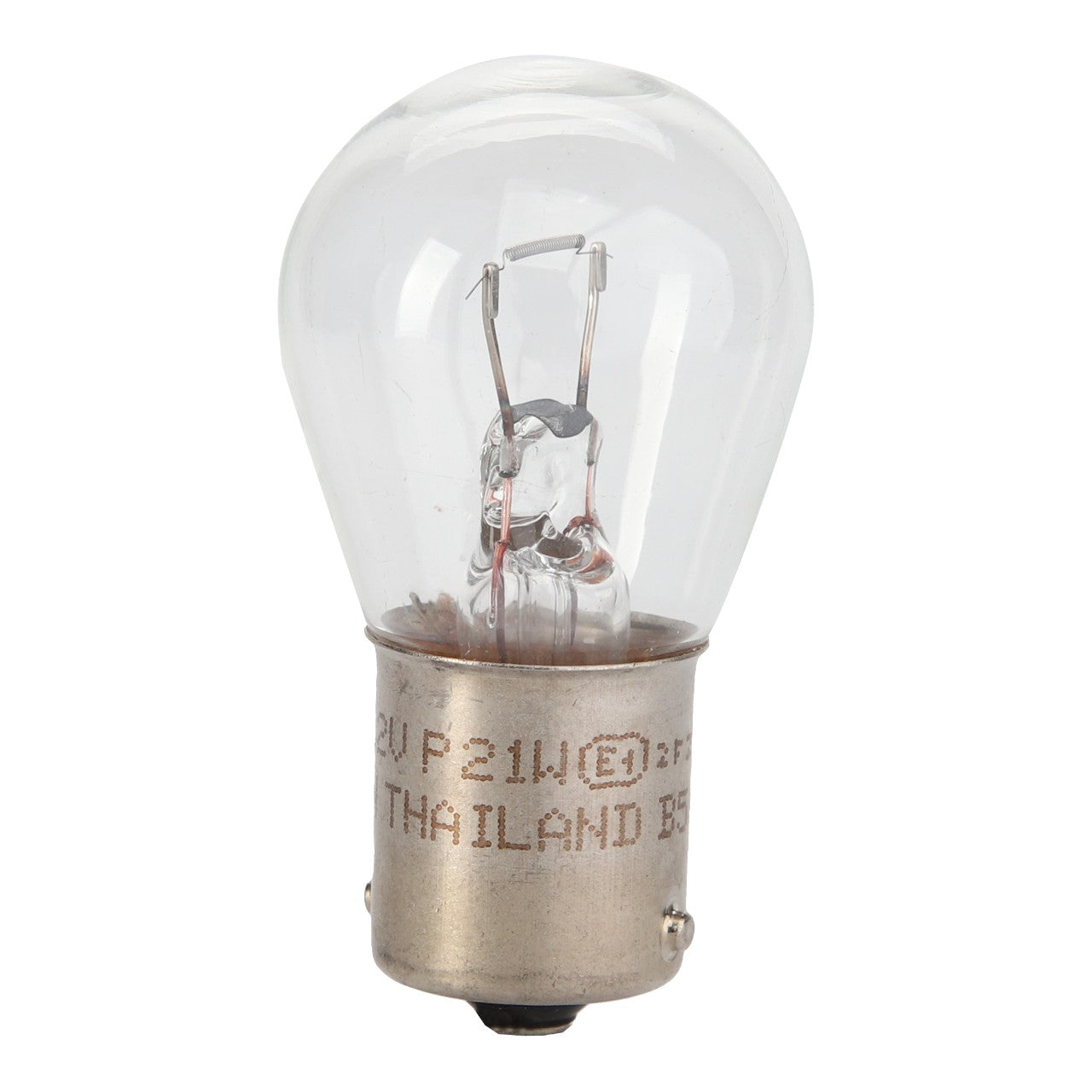 A clear glass light bulb with a metal base is shown, featuring text reading "12V P21W" and "Thailand" imprinted on the base. This AGCO product, named AGCO | BULB - AG334589, currently has no additional description information available.