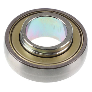 Close-up of a metallic AGCO | COLLAR - CL610448C0 bearing with a cylindrical shape and a shiny silver surface. No current product description information is available.