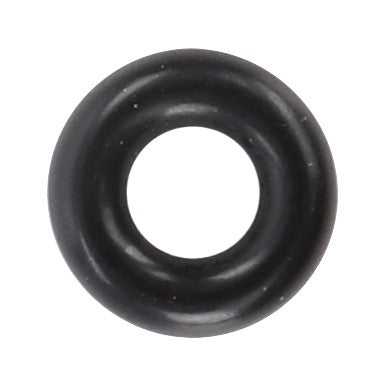 The AGCO | O-Ring - Acp0673740, a sleek black rubber ring, is artfully displayed against a pristine white background.