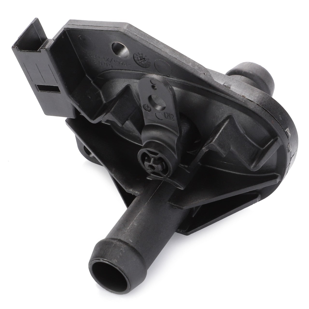 The AGCO | Cock - Acw1681250 is a black plastic automotive part featuring multiple inlets and outlets, including a prominent cylindrical junction and a rectangular connector. No additional product description information is available at this time.