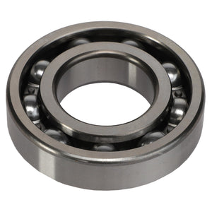 Product overview: Presenting the AGCO Ball Bearing - Acp0223200. This precision-engineered metal ball bearing from renowned brand AGCO features an inner and outer ring encasing multiple spherical balls, providing a clear close-up view of its robust construction.