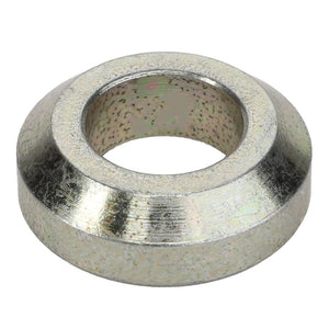 A metallic cylindrical washer with a chamfered edge, compatible with Fendt Models, now available as the AGCO Spacer - 700137750.