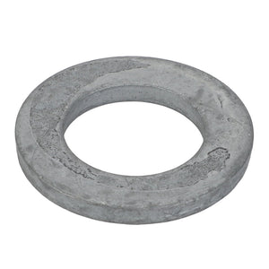 A round, flat metal washer with a large central hole and a slightly worn surface, labeled as AGCO | Flat Washer - Acw1063960 by the brand AGCO, photographed against a white background. No current product description information is available.