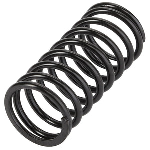 A coiled metal compression spring with a black finish, identified as the AGCO | SPRING - CH190-2584 by the brand AGCO, is currently available.