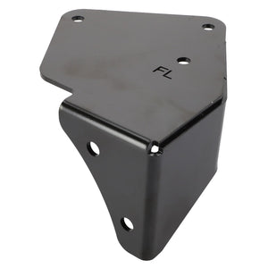 An AGCO Support - Acp0328930 metal bracket is shown, featuring the letters "FL" and several holes for mounting or attachment purposes.