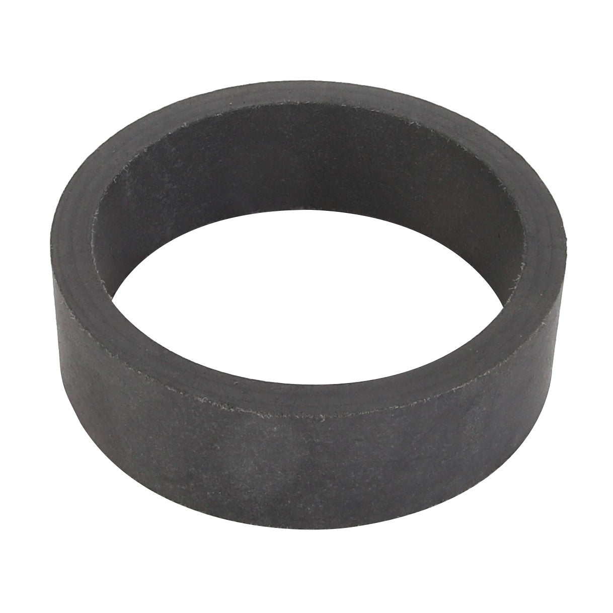 A black circular rubber gasket with a hollow center, identified as the AGCO | BUSH - D28260345 from the AGCO brand, lies flat on a white background. No current product description information is available.