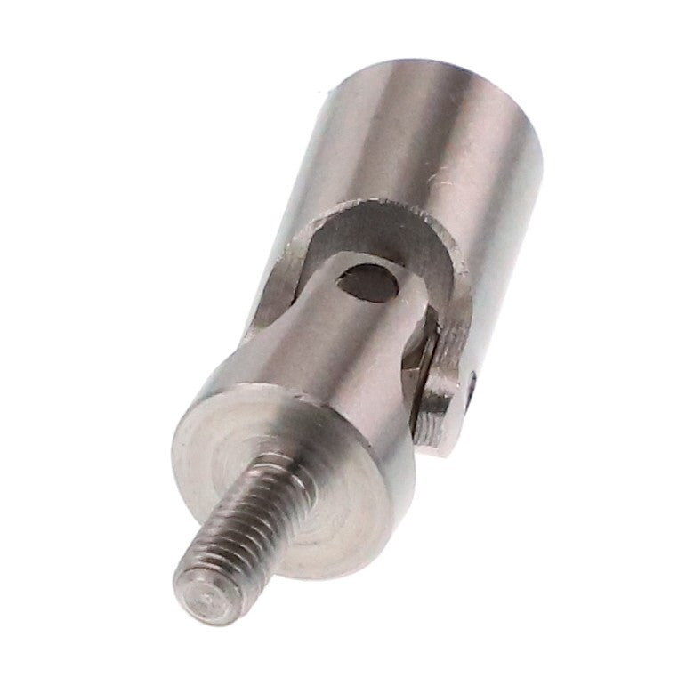 The AGCO | BALL JOINT - AL5020212 from AGCO is a cylindrical metal component featuring a threaded bolt protruding from one end and a drilled hole through the middle. No additional product description information is available.