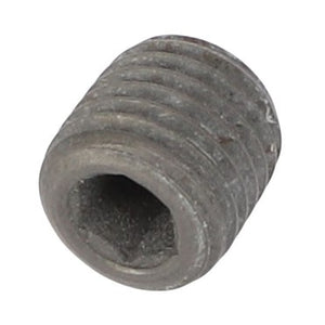 A close-up image of the AGCO | PLUG - AL521778, showcasing the metal hex socket set screw with visible threading and a hexagonal indent for an Allen wrench. No current product description information is available.