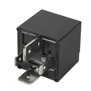 A black 4-pin automotive relay with metal terminals from AGCO, model Acp0623680. No current product description available.