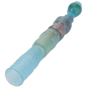 A translucent, multicolored cylindrical object with a rounded end, reminiscent of the vibrant design seen in Fendt models, similar to the AGCO | Sleeve - Acw6847840 from AGCO.