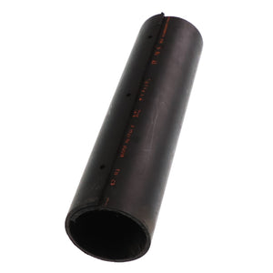 The AGCO Protecting Tube - Acw082304A, a black plastic pipe segment with a circular opening, is shown featuring some red printed markings on its surface.