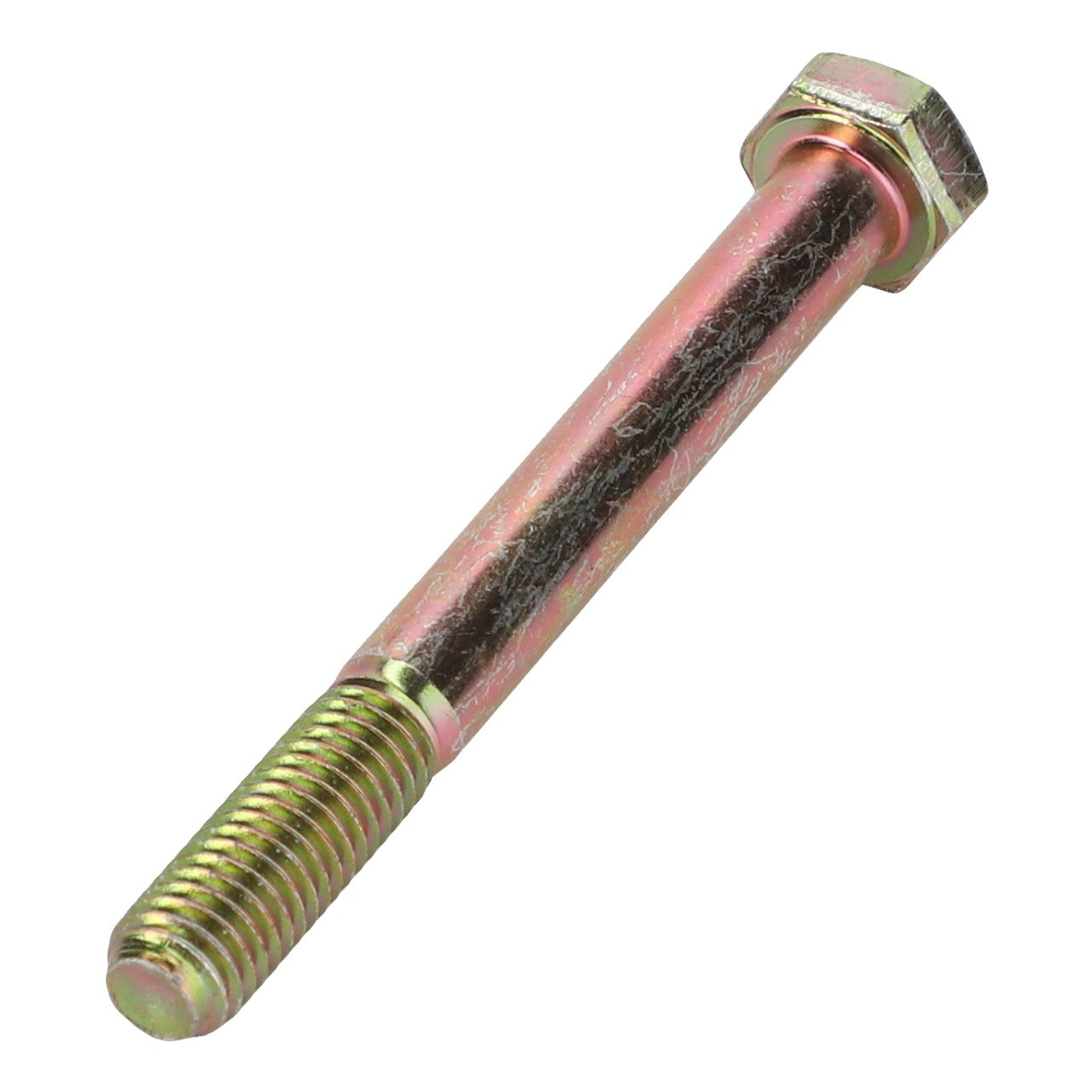 The AGCO Hex Cap Screw - La16044721 is a metal hex bolt with a threaded end and a sleek metallic finish. Specifically designed for fastening applications, this durable bolt features a hexagonal head. The current product description does not fully capture its versatility and robustness.